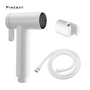 PINBAY, новый распылитель для чистки туалета, набор для душа с двумя функциями, регулируемый режим распыления, белый пластиковый ручной распылитель для биде - Product Image 1