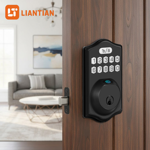 <span class=keywords><strong>2026</strong></span>年新型Tuya WiFiスマートロック アメリカ規格デッドボルト 指紋認証パスワード式電子ドアロック（米国向け） - Product Image 1