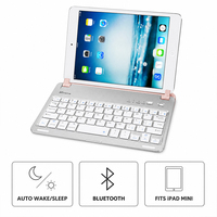 Untuk Set Keyboard dan Mouse Nirkabel, Tombol Multifungsi dengan Sensasi Mengetik yang Nyaman, Cocok untuk Apple iPad Mini 7 inci