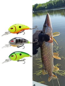 Inventaire Usine À La Main Mini <span class=keywords><strong>Crankbait</strong></span> En Gros Basse Truite Wobblers LFC02 Peu Profonde En Gros Flottant Leurres De Pêche - Product Image 6