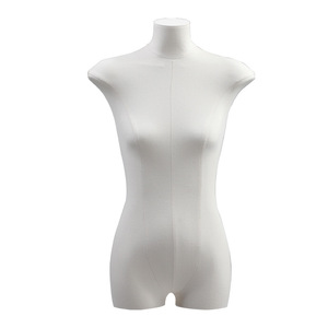 Manichino Mezzo Busto Femminile con <span class=keywords><strong>Corpo</strong></span> Piatto per Vetrine, Espositore da Tavolo in Materiale PE - Product Image 1