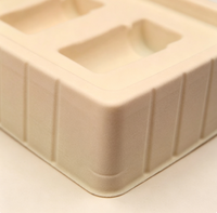Insert en blister floqué multi-cavités personnalisé, surface en velours doux, doublure en plastique pour boîte cadeau, emballage de produits cosmétiques