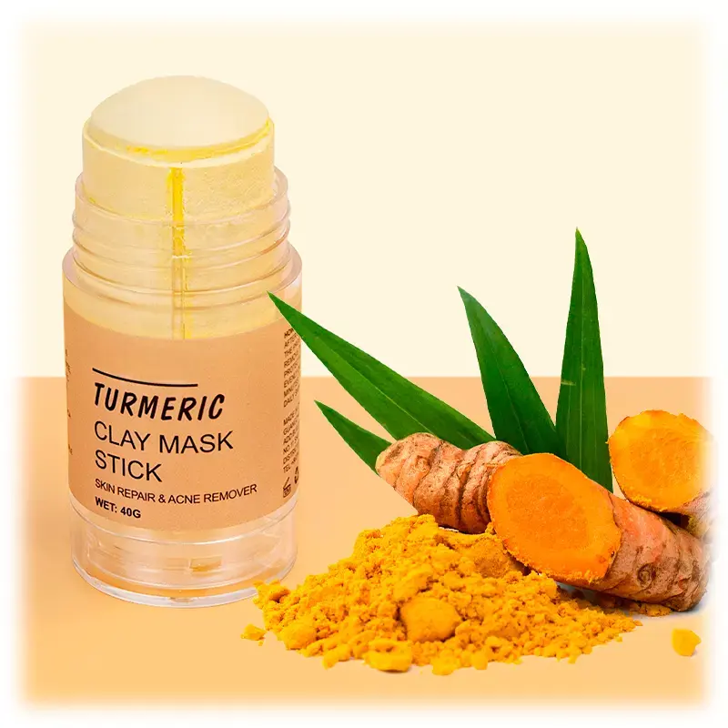 OEM film powder purifying blue beauty solid mud turmeric charcoal roller collagen clay stick mask deep cleaning face mask
