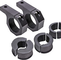 Supports de barre lumineuse ATV UTV tout-terrain Kits de pince de barre de support de montage 1 "/1.5"/1.75 "/2" pouces barre horizontale aluminium 2 unités