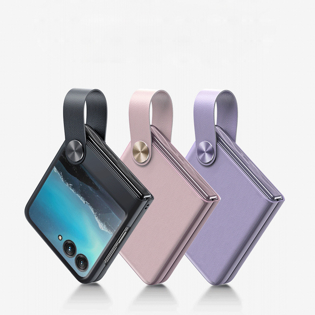 2023 Shockproof PU Leather Mobile Phone Case Cover for Motorola Razr 40 Ultra