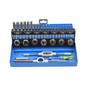 32 pcs <span class=keywords><strong>Metric</strong></span> tay threading M2 <span class=keywords><strong>tap</strong></span> <span class=keywords><strong>Die</strong></span> vít Chủ Đề Làm công cụ bit thiết lập M3-m12 HSS thép cờ lê Kit - Product Image 2