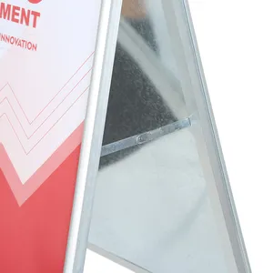 Double Side 25MM Silver Advertising Outdoor Portable Poster Display A Frame Stand A1 A2