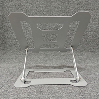 Support ergonomique réglable pour ordinateur portable en acier laminé à froid, avec inclinaison à 180 degrés et réglage en hauteur pour bureau