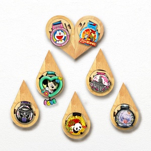 Hexagon Water Teardrop Soporte Para Medallas Display Custom <b>Frame</b> Bib Rack Wall Shelf Stand Wood Diy Sports Metal Medal Holder - Product Image 4
