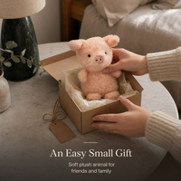 Peluche Cochon Super Douce en Peluche Courte 20cm, Rembourrée en Coton PP, Poupée en Fourrure Bouclée pour Assortiment de Magasin de Cadeaux et Vente au Détail