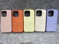 Étui de protection en sergé tissé, coque magnétique en tissu fin avec animation pop-up pour iPhone 15/15 Pro Max/17 Pro Max