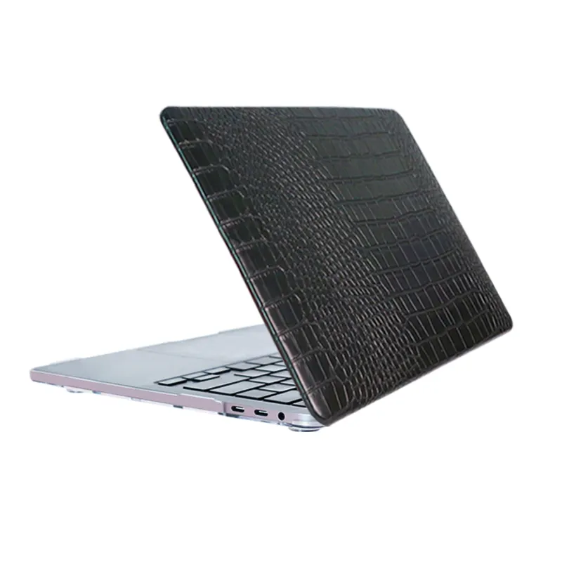 New Design Multiple Colors Luxury Waterproof Croco Genuine Leather Laptop Case For Macbook Air 13 Inch Cover