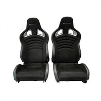 Appuie-têtes de voiture de course en cuir noir style Recaro pour l'intérieur de voiture de sport BMW Performance Coupé, modèle Recaro 2025