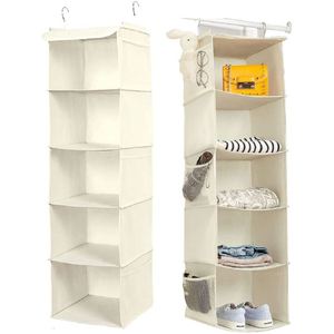 Organizador de Armario Colgante Multiusos Personalizado de la Mejor Calidad, Resistente al Polvo, Plegable, de 6 Estantes con 3 Cajones - Product Image 1
