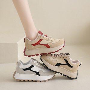 2025 primavera nuove <span class=keywords><strong>scarpe</strong></span> da corsa <span class=keywords><strong>sportive</strong></span> Casual da donna in stile coreano <span class=keywords><strong>con</strong></span> Sole spesso e <span class=keywords><strong>tacco</strong></span> <span class=keywords><strong>alto</strong></span> 2 f29 - Product Image 4