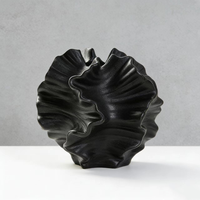 Vase décoratif en résine créative de style discret, forme irrégulière, pour salon, table à manger, fleurs séchées, décoration hydroponique