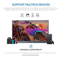 Écran portable Arzopa Z1FC 16 144HZ Full HD IPS USB C double écran pour ordinateur portable PC mobile ordinateur de jeu