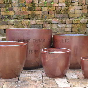 <span class=keywords><strong>Maceta</strong></span> de cerámica esmaltada et Of 6 Large para jardín al aire libre, paisajismo - Product Image 6