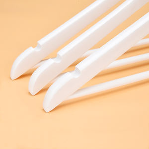 Cintre en bois massif en gros d'Inspring Cintres en tissu en bois <span class=keywords><strong>blanc</strong></span> - Product Image 2