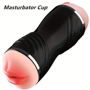 Doppelkopf Sexy Spielzeug für Männer Erwachsene 18 Männliche Silikon Mastur bator Tasse Vagina Mund 2 in 1 Echte Muschi Erotik Vaginal für den Menschen