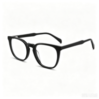 Lunettes optiques classiques rondes anti-lumière bleue en acétate de qualité supérieure, tendance TikTok, unisexes, élégantes