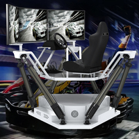 Simulador Dinámico de Conducción de Autos con 6 Grados de Libertad, Juegos de Carreras de Realidad Virtual, Entretenimiento en Interiores, Acero, Aeropuerto, Parque Deportivo Público