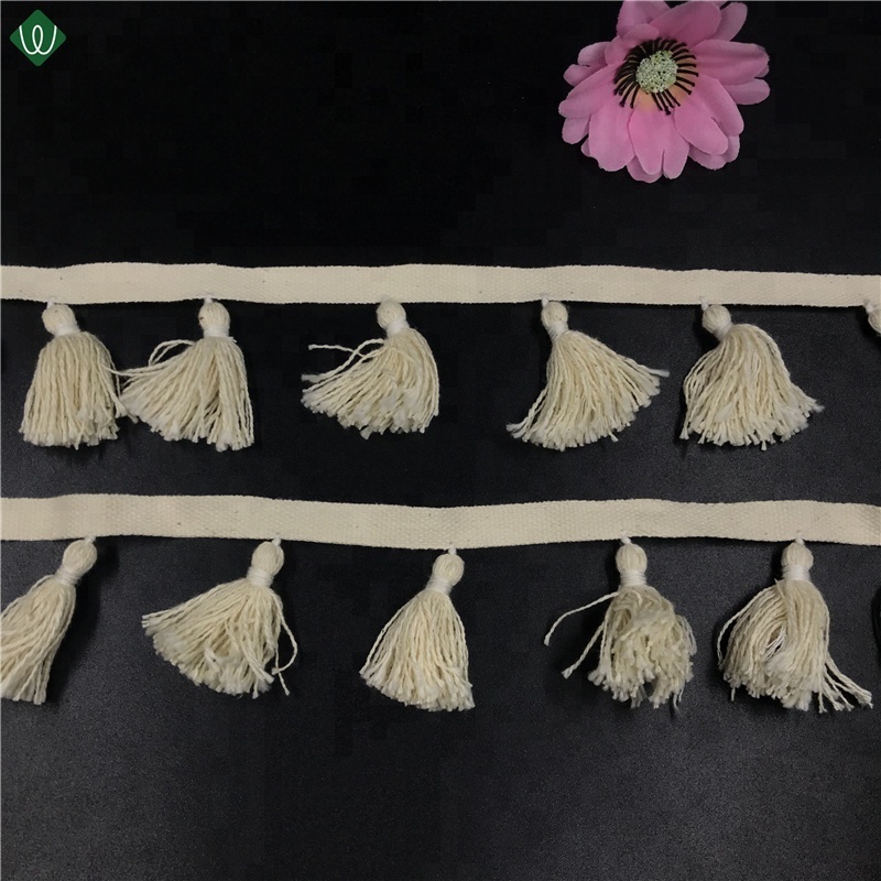 Écologique 50Mm Polyester Décoration De Vêtement Garniture Pompon Frange Dentelle