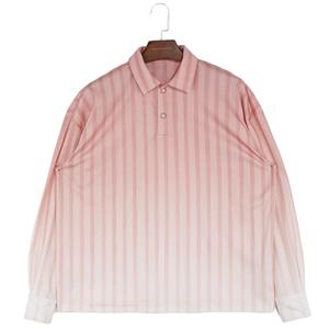 Polos <span class=keywords><strong>de</strong></span> Mezcla <span class=keywords><strong>de</strong></span> Algodón para <span class=keywords><strong>Hombre</strong></span> <span class=keywords><strong>de</strong></span> Corte Holgado con Rayas <span class=keywords><strong>de</strong></span> Color Degradado <span class=keywords><strong>de</strong></span> Nuevo Diseño - Product Image 1