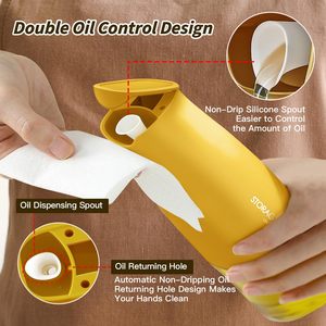 500ml <span class=keywords><strong>cuisine</strong></span> <span class=keywords><strong>vinaigre</strong></span> <span class=keywords><strong>de</strong></span> cuisson sauce soja distributeur <span class=keywords><strong>de</strong></span> stockage verre <span class=keywords><strong>coco</strong></span> huile d'olive bouteille avec couvercle - Product Image 3