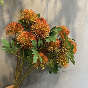 <span class=keywords><strong>Fleur</strong></span> artificielle d'oignon Allium à 3 têtes, réaliste, <span class=keywords><strong>fausse</strong></span>, en forme de boule, durable, moderne, pour remise de diplôme et mariage, vente en gros - Product Image 1