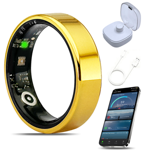 Bague connectée 2026 étanche avec suivi d'activité et commutation vidéo, compatible iOS et Android, pour hommes et femmes, bague <span class=keywords><strong>de</strong></span> santé - Product Image 1