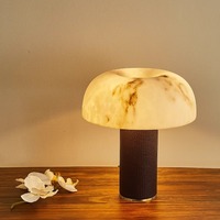 Lampe de table espagnole en cuir marbré naturel, fer à repasser, hôtel, chambre à coucher, bureau, table de chevet, éclairage décoratif