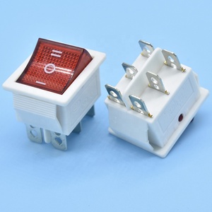 Interruptor Basculante LED KCD4 16A 250V 20A 125V con Certificación IEC CB CE KC ETL, 12v 6 Pines, Lámpara Indicadora Roja con T85 <span class=keywords><strong>r11</strong></span> R4s R19a 1e4 DPST - Product Image 4