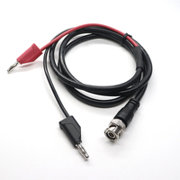 Cable Coaxial Blindado BNC Macho a Doble Conector Banana con Conductor de Cobre Puro y Revestimiento de Nylon PVC para Osciloscopio