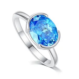 fashion jewelry 2024 silver cz diamond rings cubic zirconia luxury wedding rings for women