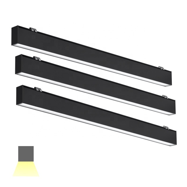 DALI LED Linear Light Tubes IP44 Rated Aluminum Alloy Durable White Emitting Light for Office Home Commercial Lighting