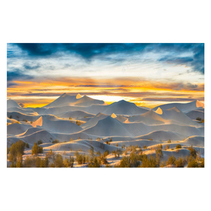 Mural de Pared Autoadhesivo de PVC Impermeable con Diseño Moderno de Paisaje de Atardecer en Dunas de Arena del Desierto para Sala de Estar - Product Image 4