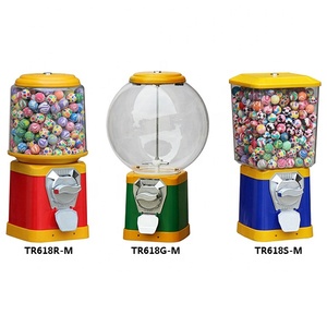 Siêu đầy màu sắc toàn cầu kẹo gumball viên nang và bị trả lại bóng Máy bán hàng tự động TR618G-M - Product Image 2
