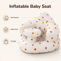 Siège de sol gonflable pour bébé au design moderne, idéal pour l'apprentissage de la position assise et l'assistance à l'alimentation, pour chambre, salon ou extérieur