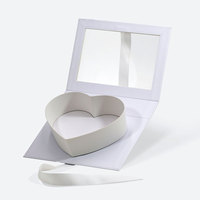 Idée d'emballage créative pour la Saint-Valentin, nouvelle boîte cadeau en forme de lettre en forme de cœur blanc