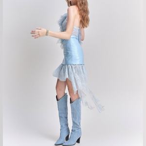 เดรสสั้นเซ็กซี่สำหรับผู้หญิง สาวๆ ชุดราตรีหรูหรา รับสั่งทำขายส่ง - Product Image 2