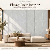 Panneau mural moderne en PVC imperméable et ignifuge pour bureaux, commerces, maisons, projets de rénovation d'habillage intérieur, garantie de 3 ans