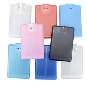 Custom 10ml 15ml 20ml <b>Plastic</b> Travel Pocket Size Alcohol Perfume Hand Sanitizer Mist <b>Spray</b> Credit Card <b>Bottle</b> - Product Image 1