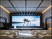 XOB P1.53 7680Hz Refresh Rate 500nit Kecerahan 4K HDR10 Layar Video LED untuk Stan Pameran Dagang