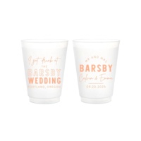 Gobelet en plastique réutilisable personnalisé de 250 ml, 350 ml, 500 ml, 600 ml pour événements, gobelet en plastique givré de 25 cl, 35 cl, 50 cl avec logo pour festival et fête