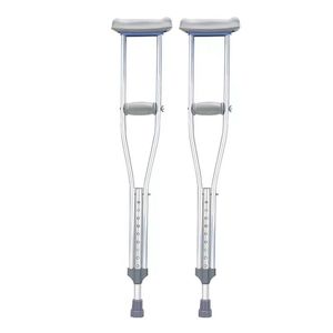 Béquilles sous-bras en acier inoxydable, réglables en hauteur, légères et durables, pour usage médical - Product Image 5
