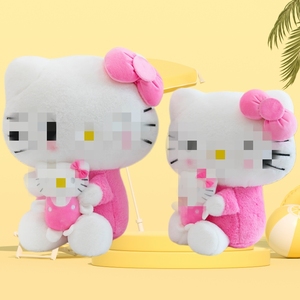 Kuscheltier Rosa Kätzchen Großhandel Niedliche Deko-Puppe Anime Cartoon Charakter Plüschtiere Geschenk für Mädchen Kinder - Product Image 1