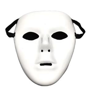 Maschere Jabbawockeez in Plastica <span class=keywords><strong>Bianca</strong></span> per <span class=keywords><strong>Halloween</strong></span>, <span class=keywords><strong>Maschera</strong></span> Integrale per Uomo e Donna, Stile Hip Hop - Product Image 1