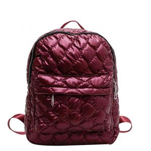 Sac à dos matelassé en polyester rembourré en coton imperméable 50-70L avec bandoulière arquée, tendance, léger, toutes saisons - Product Image 2
