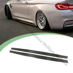 สเกิร์ตข้างคาร์บอนไฟเบอร์แท้สำหรับ M4 F82 ปีกข้าง - Product Image 1